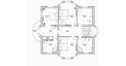 Проект трехэтажного дома из кирпича с мансардой и цоколем - V10-80