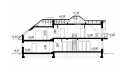 Проект узкого двухэтажного дома из керамоблоков с эркером и двухместным гаражом - SK-62
