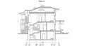 Проект узкого двухэтажного дома из кирпича в стиле барокко с двухместным гаражом и кабинетом, с размерами 18 м на 12 м - EV-22